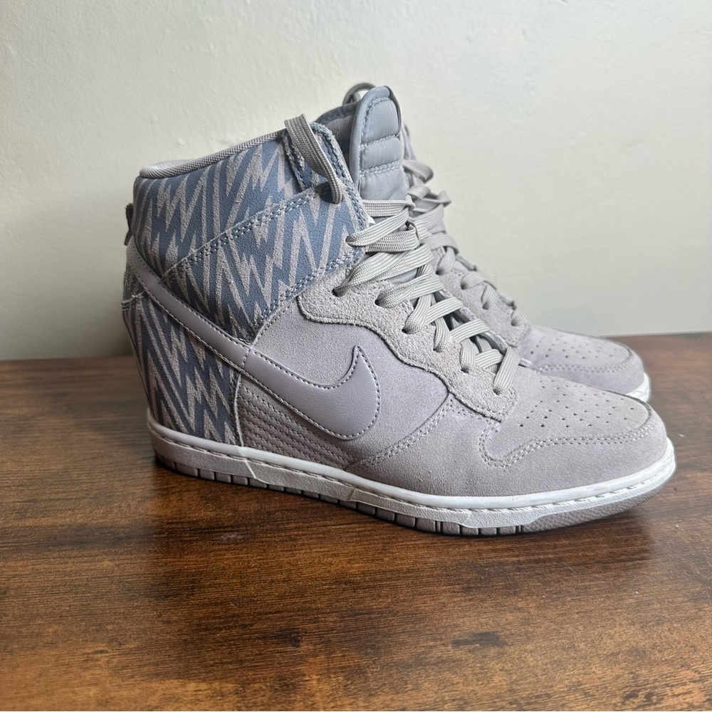 Nike dunk sky high hidden wedge sneakers women’s sz 9.5